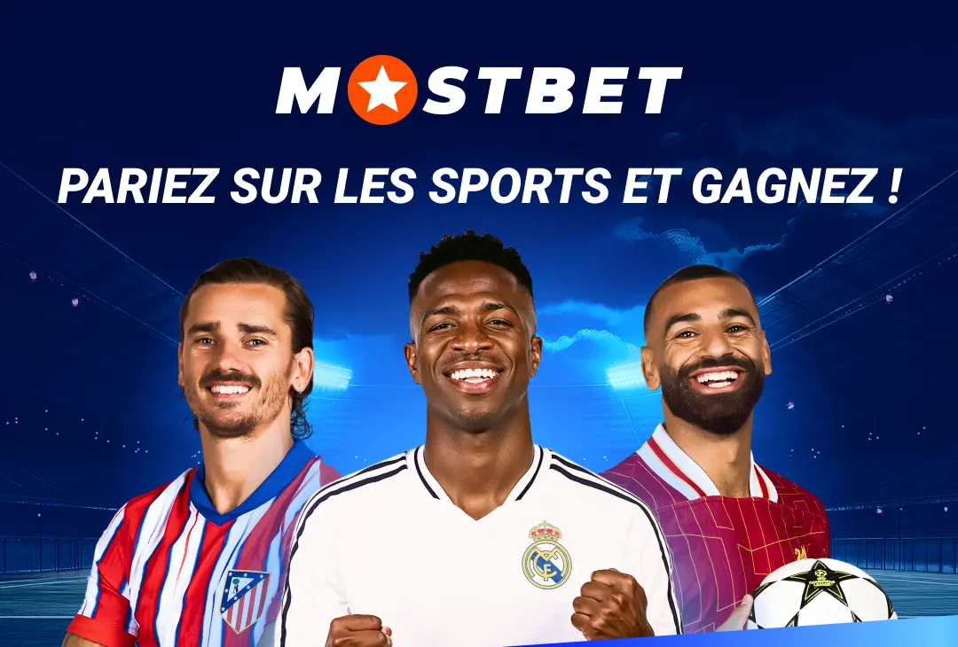 Visuel officiel Mostbet Bénin : pariez sur les sports et gagnez